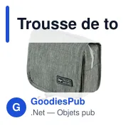 Trousse de toilette personnalisable avec logo | Gloria - Miniature 8
