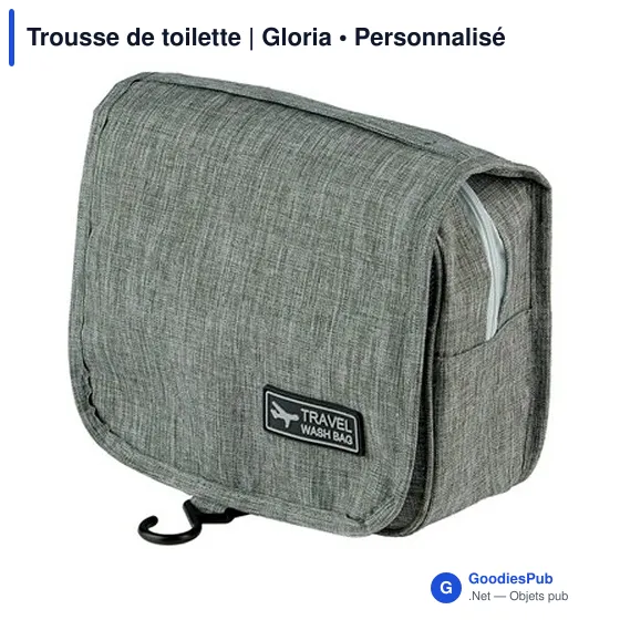Trousse de toilette personnalisable avec logo | Gloria - Image 8