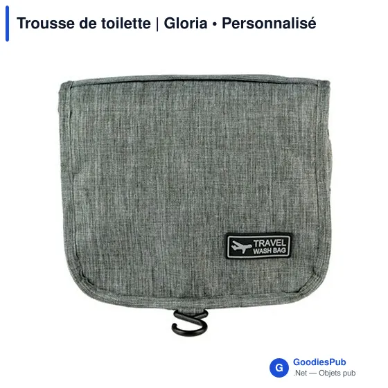 Trousse de toilette personnalisable avec logo | Gloria - Image 9