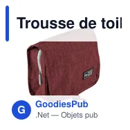 Trousse de toilette personnalisable avec logo | Gloria - Miniature 10