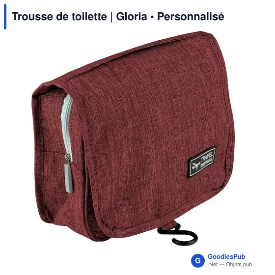 Trousse de toilette personnalisable avec logo | Gloria - Image 10
