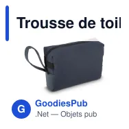 Trousse de toilette personnalisable en polyester 210D avec logo - InSideOut Carry Care - Miniature 2
