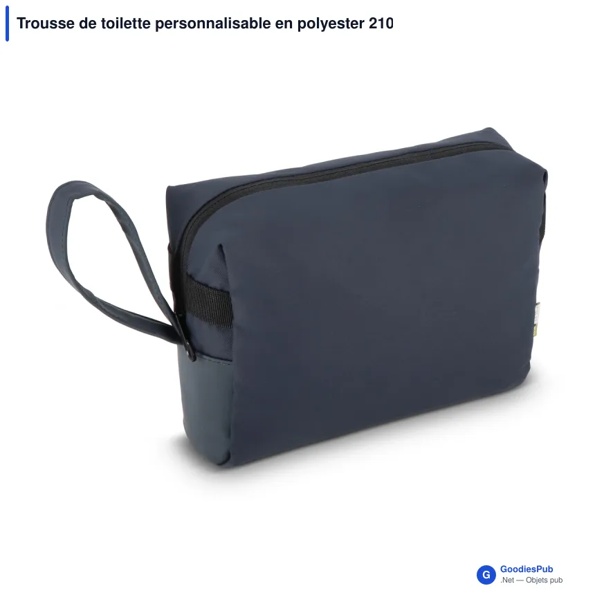 Trousse de toilette personnalisable en polyester 210D avec logo - InSideOut Carry Care - Image 2
