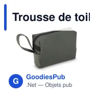 Trousse de toilette personnalisable en polyester 210D avec logo - InSideOut Carry Care - Miniature 3