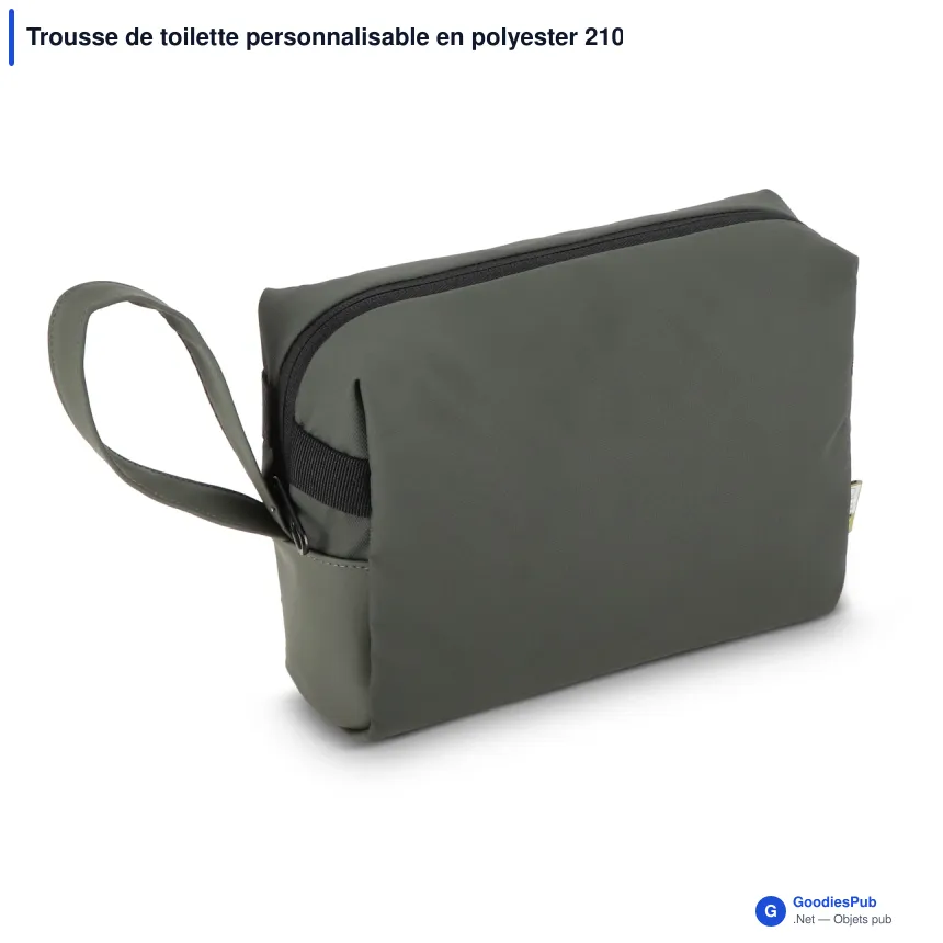 Trousse de toilette personnalisable en polyester 210D avec logo - InSideOut Carry Care - Image 3
