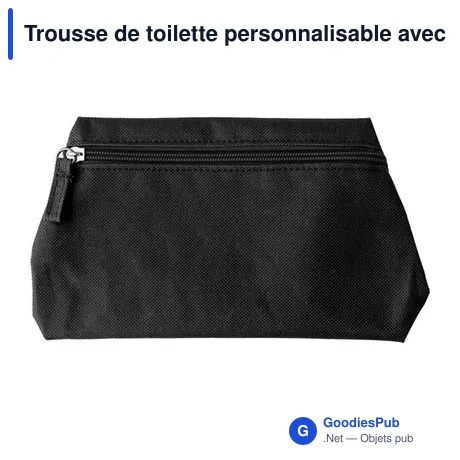 Trousse de toilette personnalisable avec logo - modèle conique