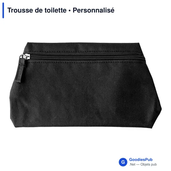 Trousse de toilette personnalisable avec logo - modèle conique - Image 1