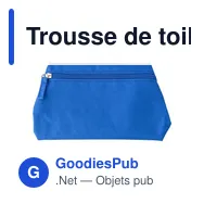 Trousse de toilette personnalisable avec logo - modèle conique - Miniature 2
