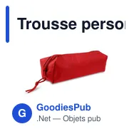 Trousse personnalisable en polyester avec logo - Edelmira - Miniature 1