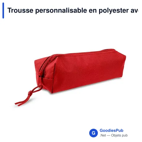 Trousse personnalisable en polyester avec logo - Edelmira