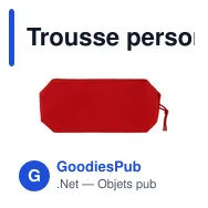 Trousse personnalisable en polyester avec logo - Edelmira - Miniature 3
