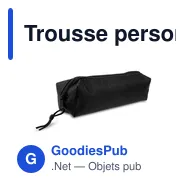 Trousse personnalisable en polyester avec logo - Edelmira - Miniature 4