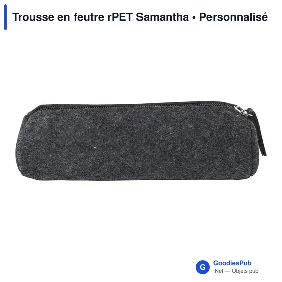 Trousse en feutre rPET Samantha - Image 3