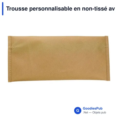 Trousse personnalisable en non-tissé avec logo - Bilal