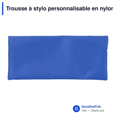 Trousse à stylo personnalisable en nylon avec logo - Donna