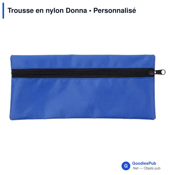 Trousse à stylo personnalisable en nylon avec logo - Donna - Image 2