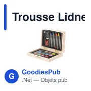 Trousse Lidner personnalisable avec logo - Set de coloriage en bois - Miniature 3