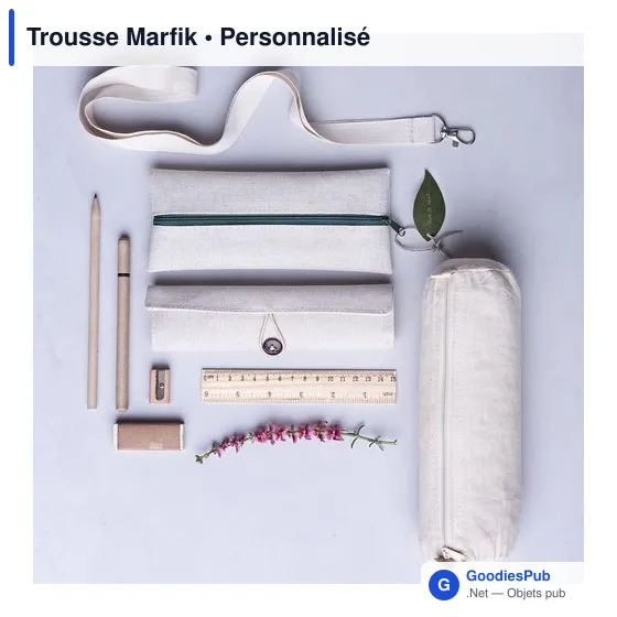 Trousse personnalisable Marfik avec logo - Écologique et pratique - Image 4