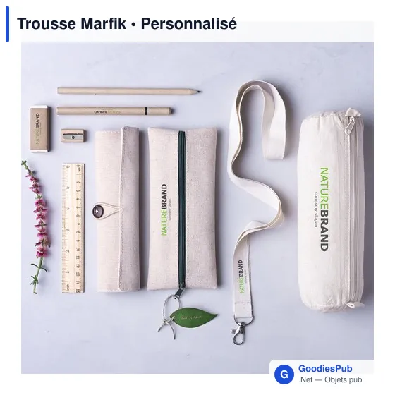 Trousse personnalisable Marfik avec logo - Écologique et pratique - Image 5