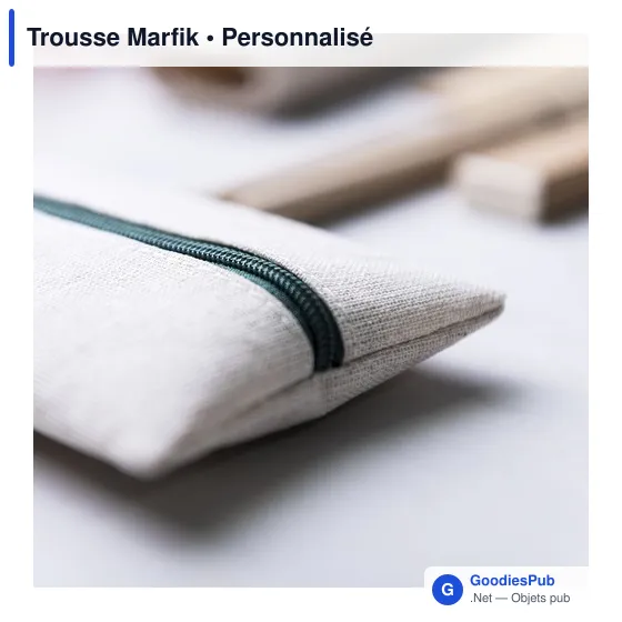 Trousse personnalisable Marfik avec logo - Écologique et pratique - Image 6
