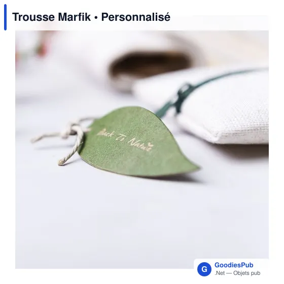 Trousse personnalisable Marfik avec logo - Écologique et pratique - Image 7