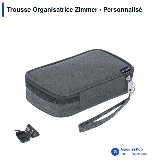 Trousse organisatrice personnalisable pour logo - Zimmer - Image 2