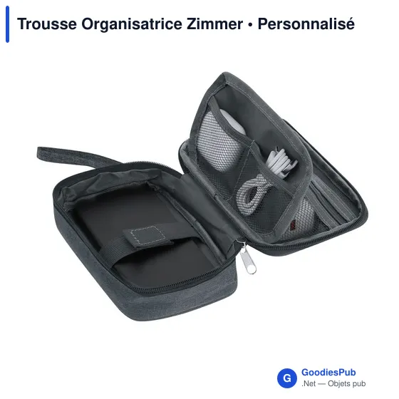 Trousse organisatrice personnalisable pour logo - Zimmer - Image 5