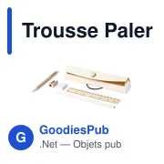 Trousse de papeterie personnalisable en bois avec logo - Trousse Palermo - Miniature 2