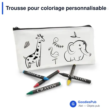 Trousse pour coloriage personnalisable avec logo | Pika