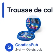 Trousse de coloriage personnalisable avec logo - Trousse Trinen - Miniature 5