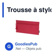 Trousse à stylo personnalisable Trubin avec logo en polyester recyclé - Miniature 11