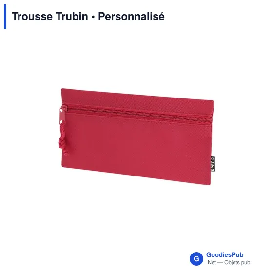 Trousse à stylo personnalisable Trubin avec logo en polyester recyclé - Image 11