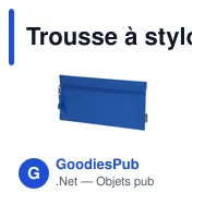 Trousse à stylo personnalisable Trubin avec logo en polyester recyclé - Miniature 5