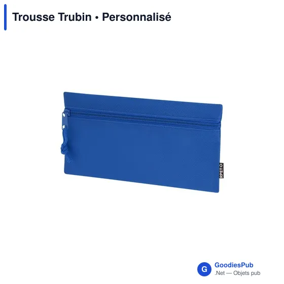 Trousse à stylo personnalisable Trubin avec logo en polyester recyclé - Image 5