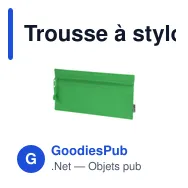 Trousse à stylo personnalisable Trubin avec logo en polyester recyclé - Miniature 7