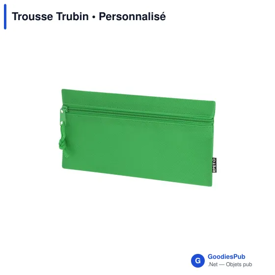 Trousse à stylo personnalisable Trubin avec logo en polyester recyclé - Image 7