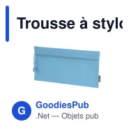 Trousse à stylo personnalisable Trubin avec logo en polyester recyclé - Miniature 8