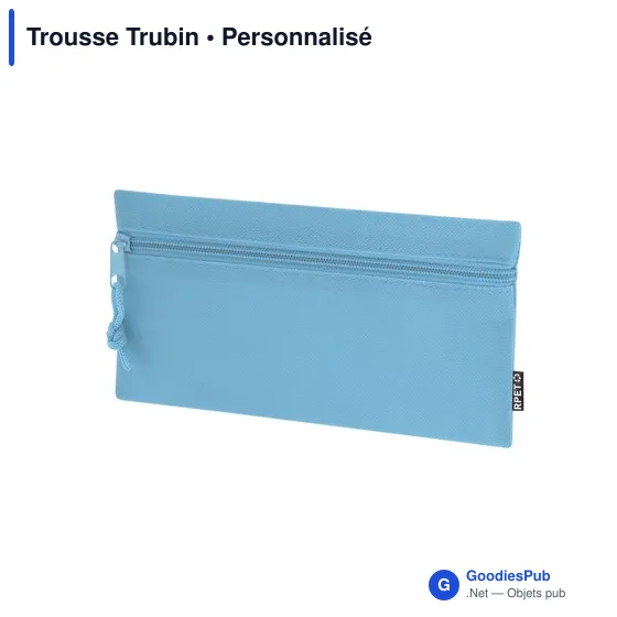 Trousse à stylo personnalisable Trubin avec logo en polyester recyclé - Image 8