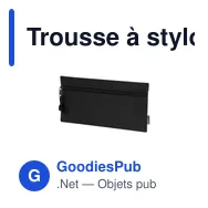 Trousse à stylo personnalisable Trubin avec logo en polyester recyclé - Miniature 9
