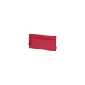 Variante rouge - Trousse à stylo personnalisable Trubin avec logo en polyester recyclé