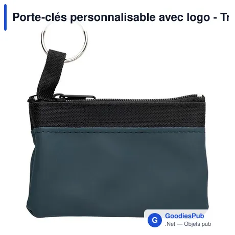 Porte-clés personnalisable avec logo - Trousseau de clés et porte-monnaie