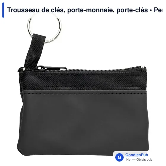 Porte-clés personnalisable avec logo - Trousseau de clés et porte-monnaie - Image 2