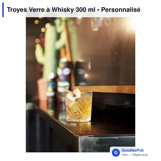 Verre à Whisky personnalisable avec logo - Troyes 300 ml - Image 2