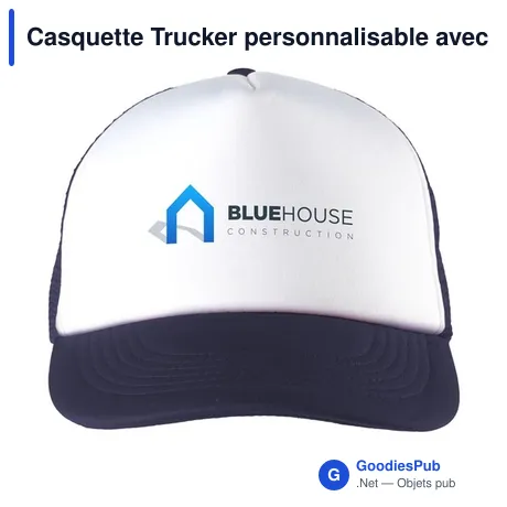 Casquette Trucker personnalisable avec logo - Rouge