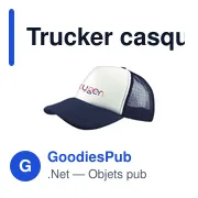 Casquette Trucker personnalisable avec logo - Rouge - Miniature 2