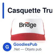 Casquette Trucker personnalisable avec logo - Rouge - Miniature 4
