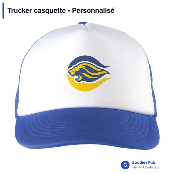 Casquette Trucker personnalisable avec logo - Rouge - Image 5