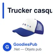 Casquette Trucker personnalisable avec logo - Rouge - Miniature 6
