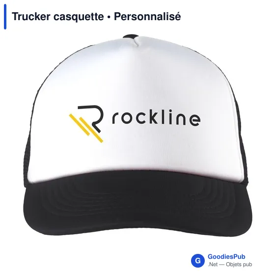 Casquette Trucker personnalisable avec logo - Rouge - Image 7