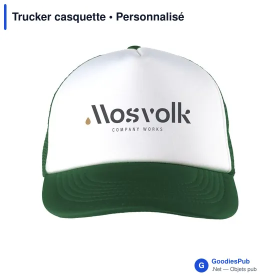 Casquette Trucker personnalisable avec logo - Rouge - Image 9